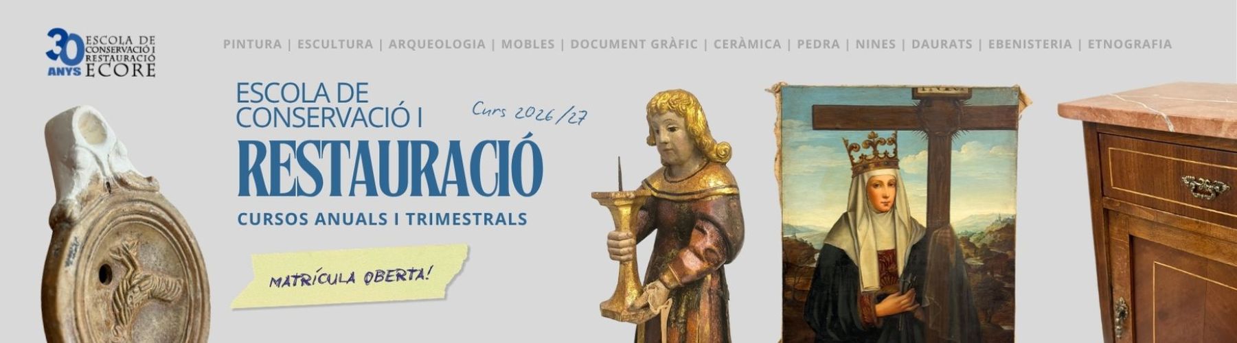 Comencem a l'octubre! Inscripció oberta: cursos anuals i trimestrals!